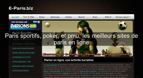 Paris En Ligne Paris Sportifs Poker Et Relva En Ligne