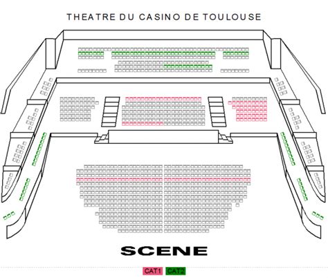 Plano Salle Casino Teatro Barriere Toulouse