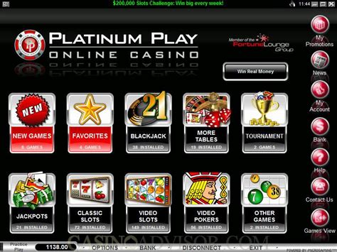 Platinum Play Online Casino Bonus