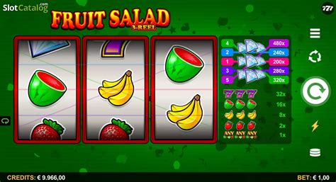 Play Fruit Salad 3 Reel Slot