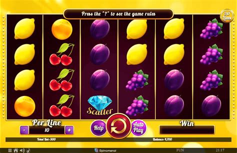 Play Fruits Collection 30 Lines Slot