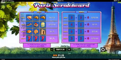 Play Paris Scratchcard Slot