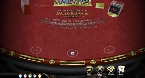 Play Single Deck Bj Espresso Slot