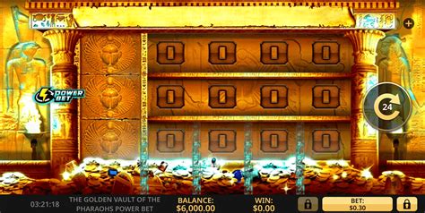 Play The Golden Vault Of The Pharaohs Power Bet Slot