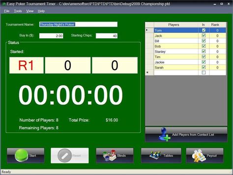 Poker Blinds Temporizador Online