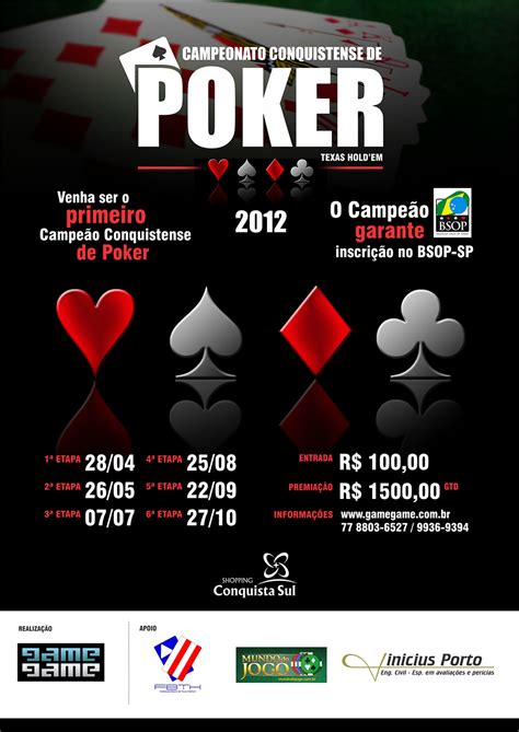 Poker Cartazes Modelos