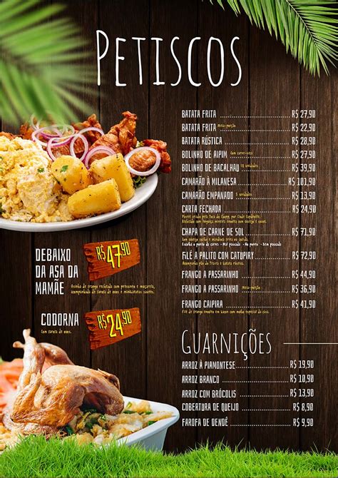 Pouco A Seis Casino Menu Do Restaurante