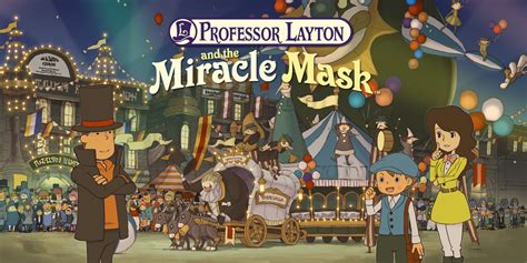 Professor Layton Miracle Mask Maquina De Fenda De Quebra Cabeca