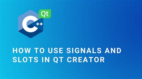 Qt Creator Eigene Slots