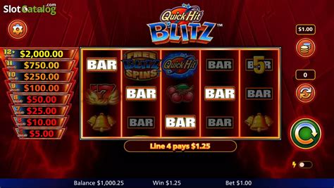 Quick Hit Blitz Red Slot Gratis