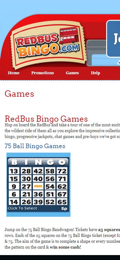 Redbus Bingo Casino Mobile