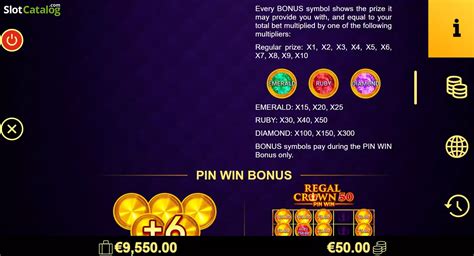 Regal Crown 50 Pin Win Pokerstars