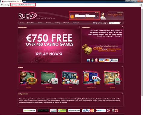 Rubyfortune Casino Login