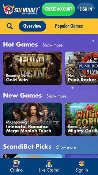 Scandibet Casino App