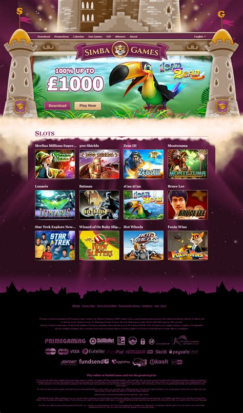 Simba Games Casino Online