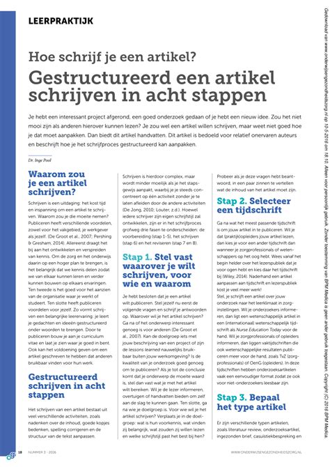 Slot De Van Een Artikel Schrijven