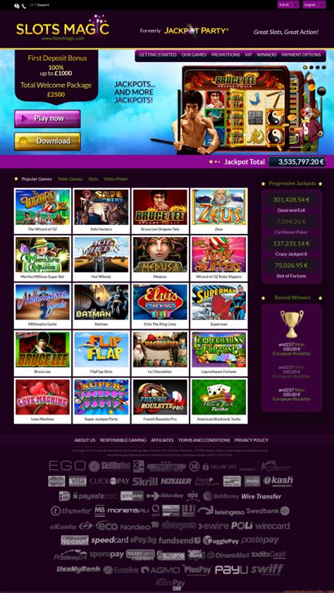 Slots Casino Magic Nenhum Bonus Do Deposito