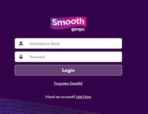 Smooth Bingo Casino Login