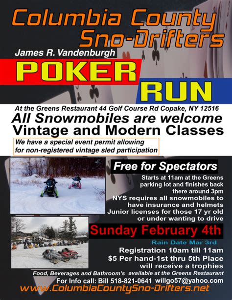 Sno Drifters Poker Rally