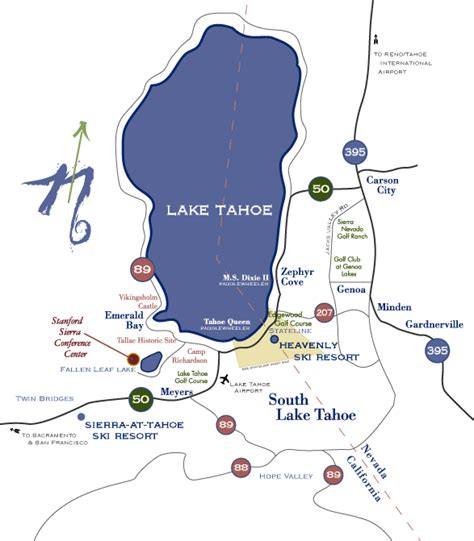 South Lake Tahoe Casino Mapa