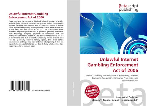 Unlawful Internet Gambling Aviso Amostra