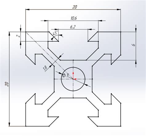 V Slot Cad